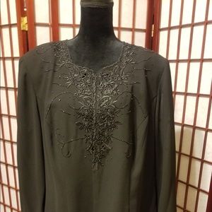 Black 2 pc sequins dress Set-C101